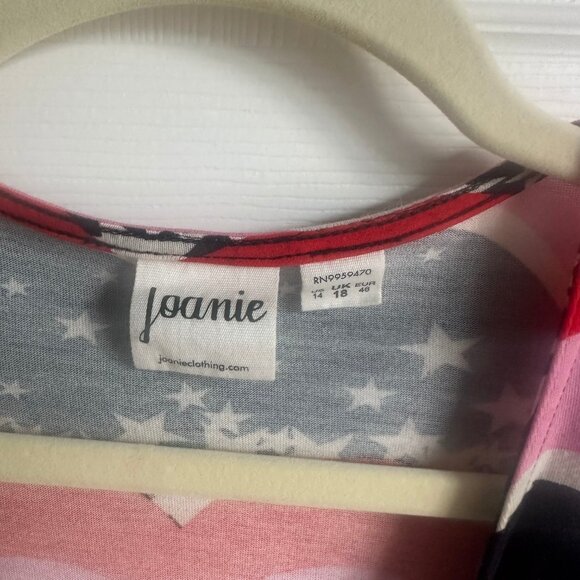 Joanie Clothing Diane Star Print Long Sleeve Wrap Dress 14 - Picture 6 of 10